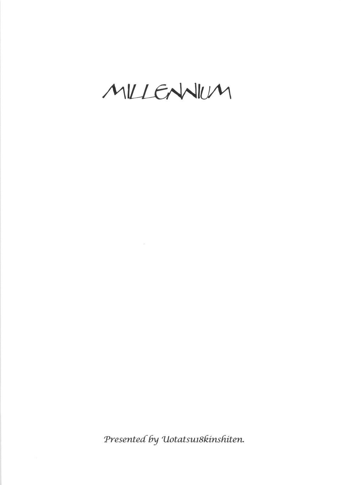 [Uotatsu 18 Kinshiten] MILLENNIUM (Fate/Hollow Ataraxia) [魚辰一八金支店] MILLENNIUM (Fate/Hollow Ataraxia)