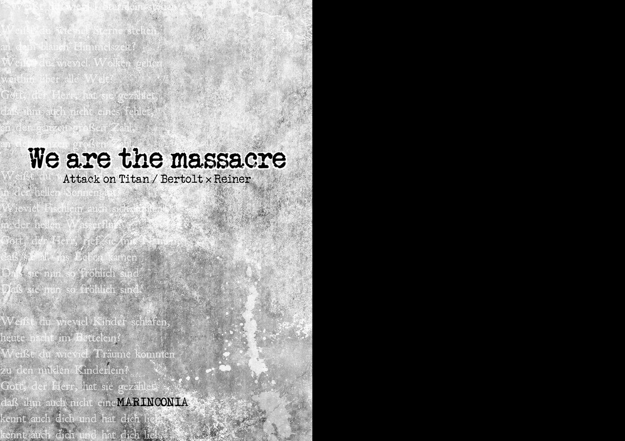 [Marinconia (Maru Mary)] We are the massacre (Shingeki no Kyojin) [MARINCONIA (まるまり)] We are the massacre (進撃の巨人)