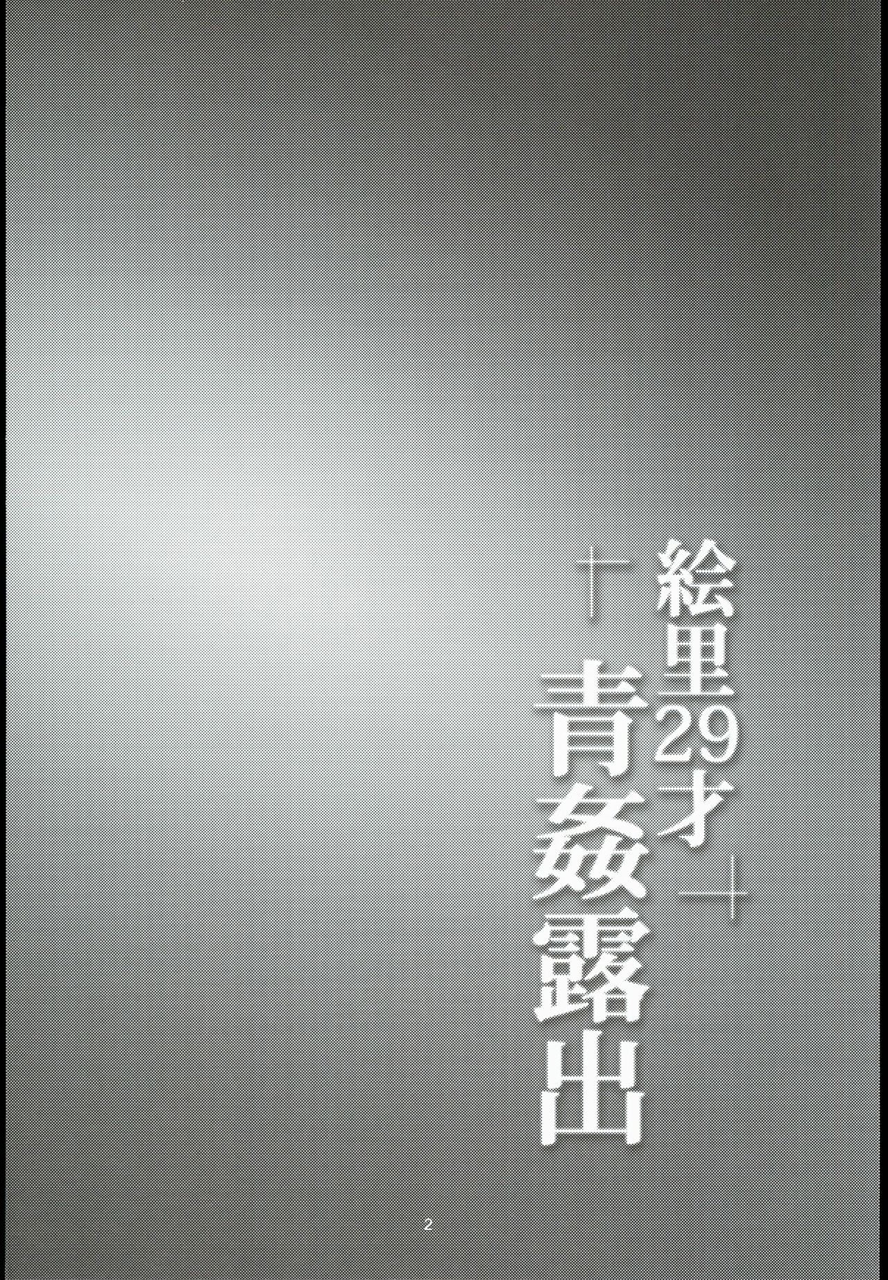 (C89) [WindArTeam (WindArt)] Eri 29-sai Aokan Roshutsu (Love Live!) (C89) [風芸WindArTeam (WindArt)] 絵里29才青姦露出 (ラブライブ!)