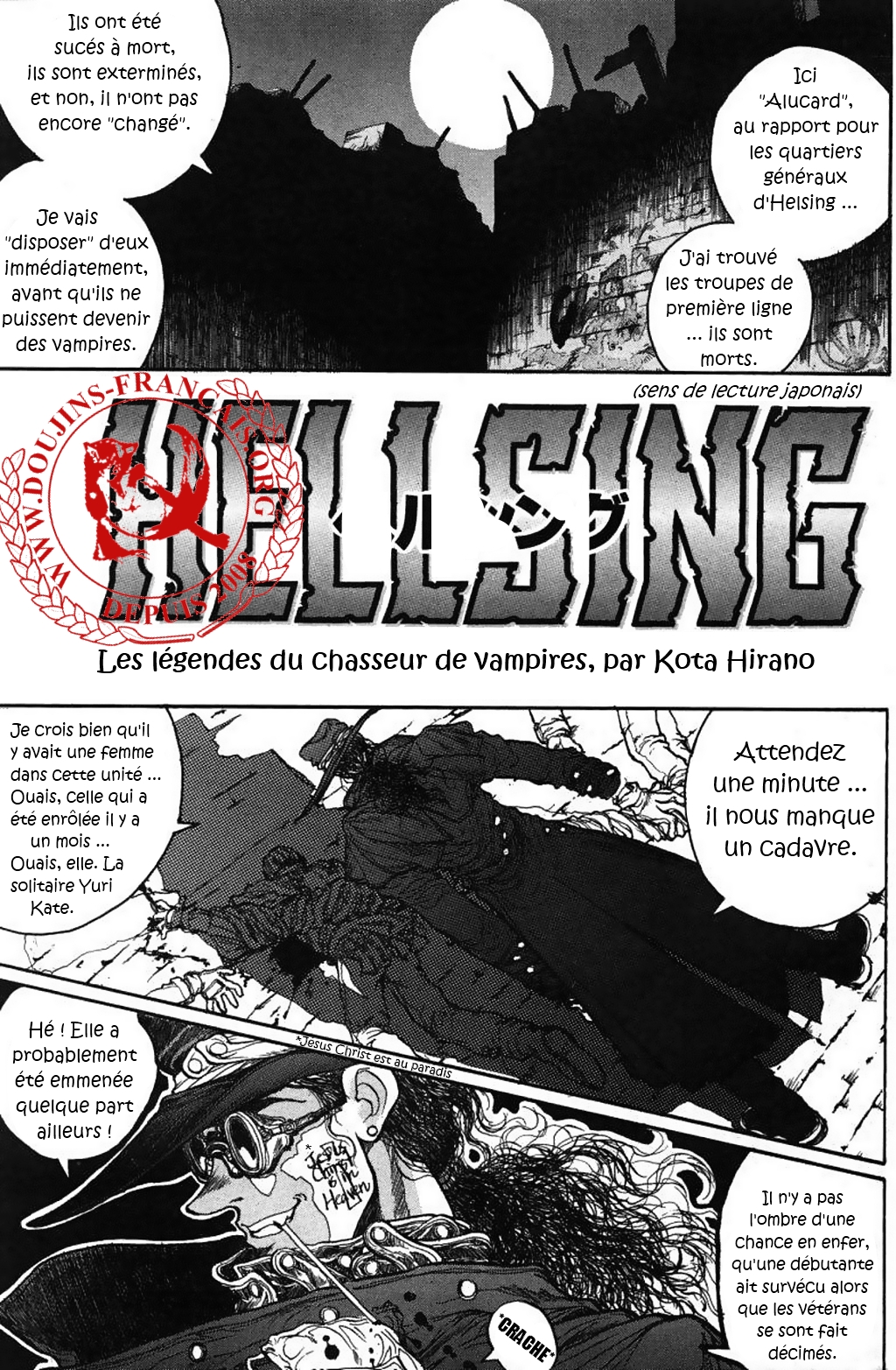 [Hirano Kouta] Hellsing (COMIC Kairakuten 1996-10) [French] [Excavateur] 