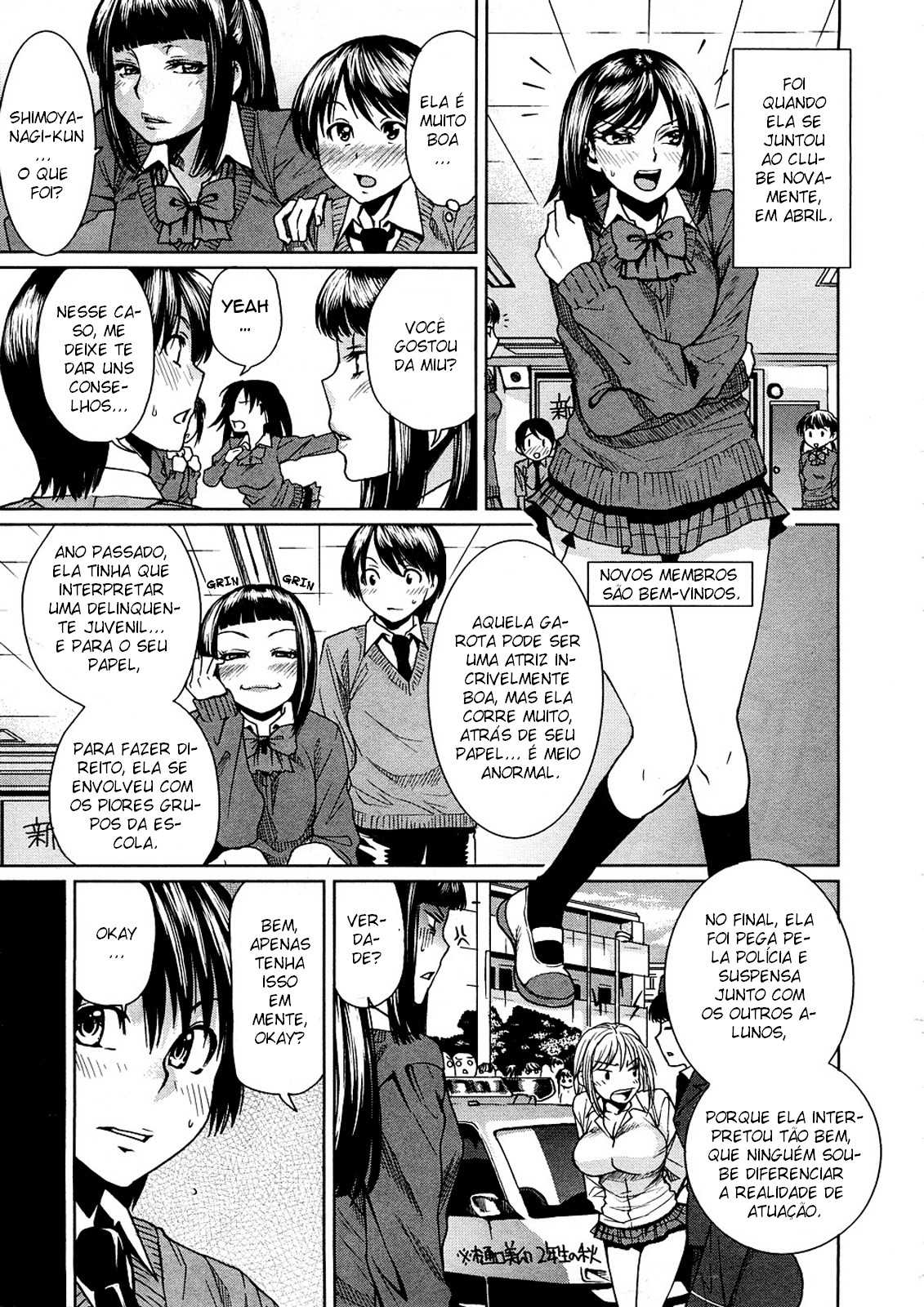 [Ooshima Ryou] A Day in the Life of the Theater Club Ch.1 [Portuguese-BR] 