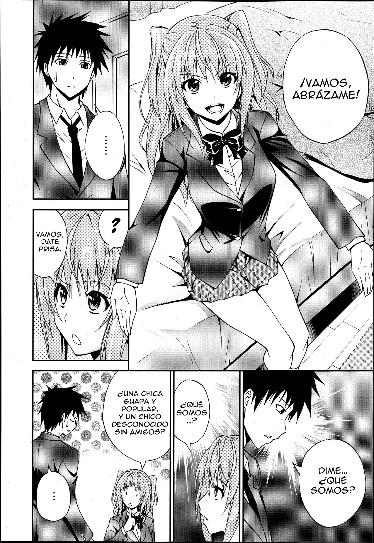 [Aoki Kanji] Motto Dakishimenasai! | ¡Dame Más Abrazos! (Manga Bangaichi 2013-07) [Spanish] [Ero-Ecchi Scanlation] [青木幹治] もっと抱きしめなさいっ！ (漫画ばんがいち 2013年7月号) [スペイン翻訳]