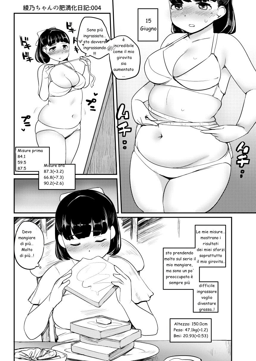 Ayano's Weight Gain Diary [ITA translate] fusa