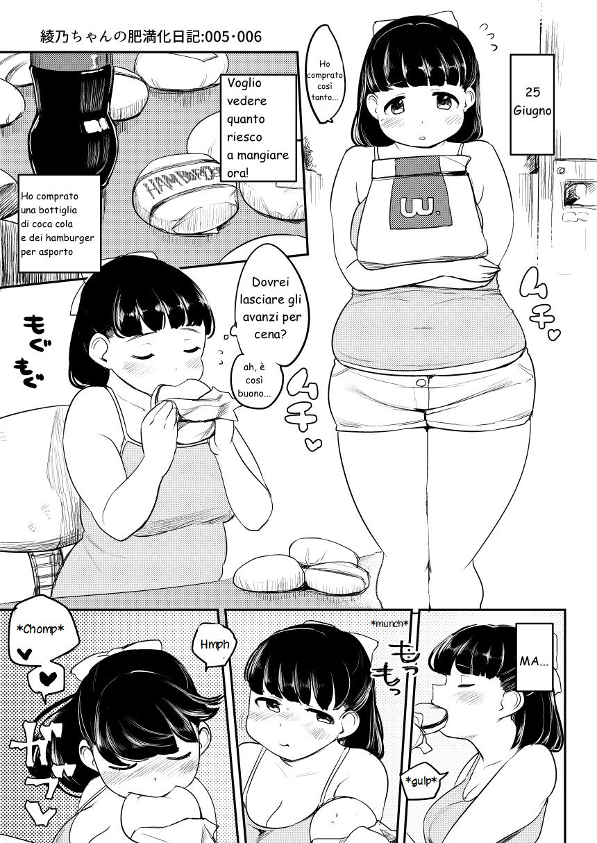 Ayano's Weight Gain Diary [ITA translate] fusa